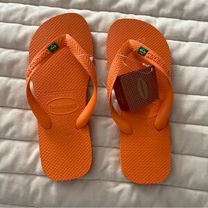 Havaianas Orange Flip Flops